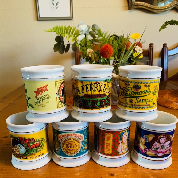 Other - 7  Corner Store Porcelain Mug Collection